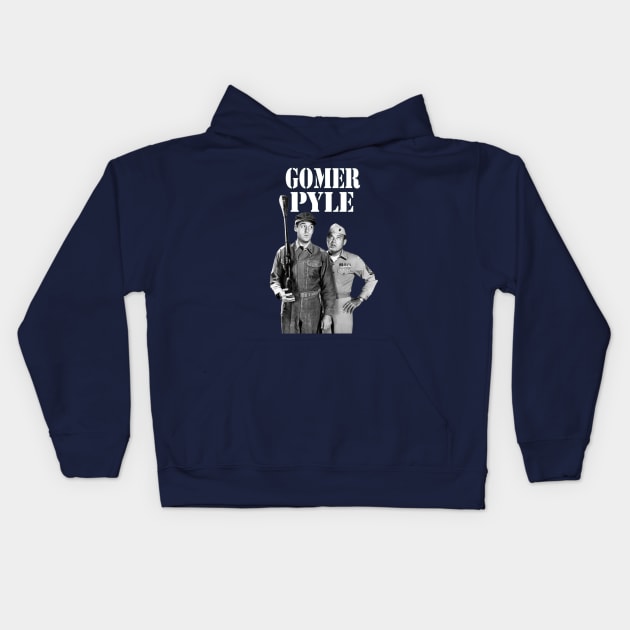 Gomer Pyle   U.S.M.C. Jim Nabors , Frank Sutton , 1960s tv series Kids Hoodie by CS77